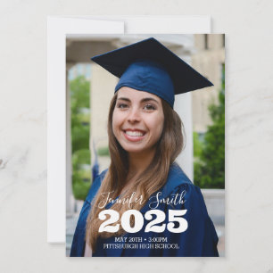 Invitación de personalizado a graduación de fotos 