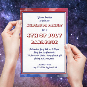 Invitación de Personalizado a un evento patriótico