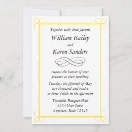 Invitación de Personalizado amarillo medio - Diseñ