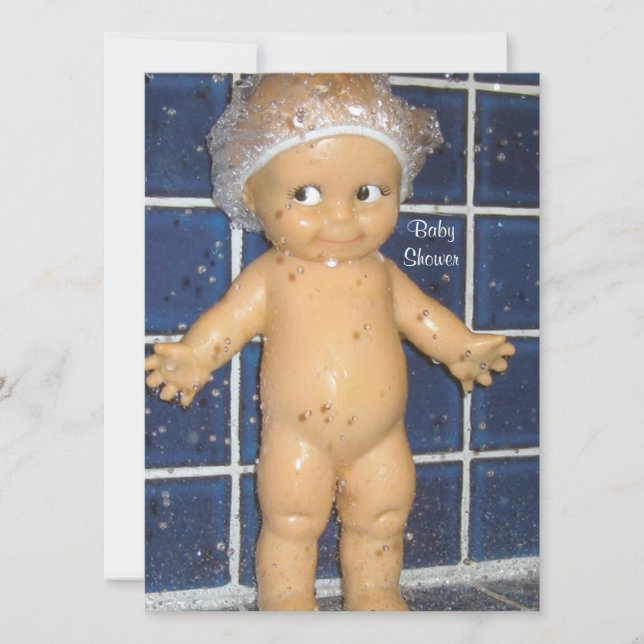 Invitación de Personalizado Baby Shower para niño  (Anverso)