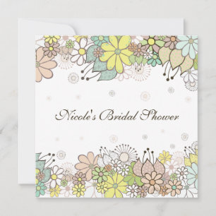 Invitación de Personalizado blanco natural de duch