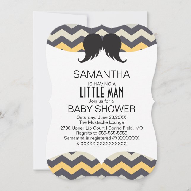 Invitación de Personalizado de Baby Shower de los  (Anverso)