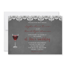 Invitación de Personalizado de Boda de bodega rúst