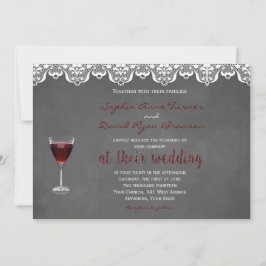 Invitación de Personalizado de Boda de bodega rúst
