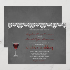 Invitación de Personalizado de Boda de bodega rúst