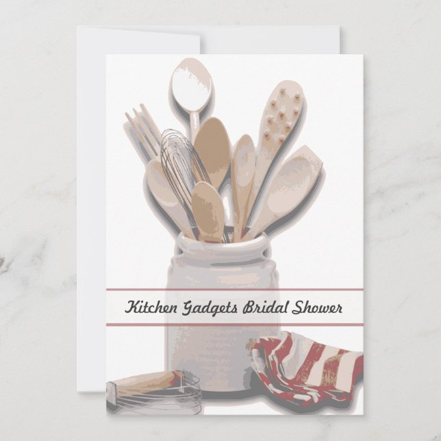 Invitación de Personalizado de ducha de novia con  (Anverso)