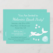 Invitación de Personalizado de Fiesta de playa Ver