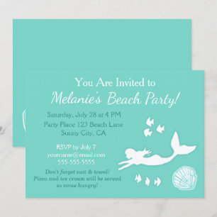 Invitación de Personalizado de Fiesta de playa Ver