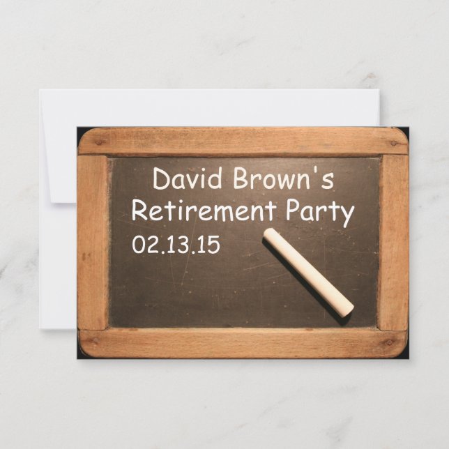 Invitación de Personalizado de Fiesta jubilado de  (Anverso)