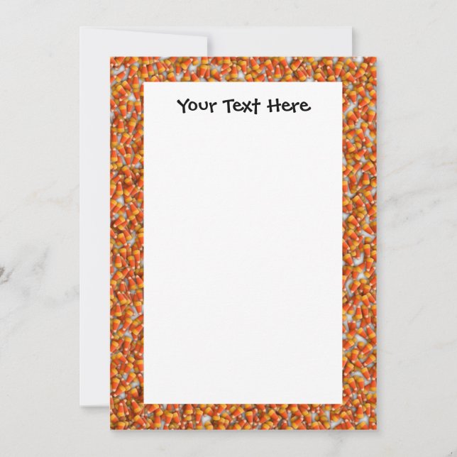 Invitación de Personalizado de KRW Candy Corn 5x7 (Anverso)