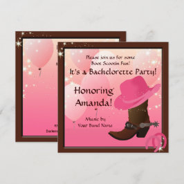 Invitación de Personalizado de la fiesta de la Bac