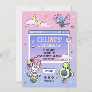 invitación de personalizado de mano para el hijo