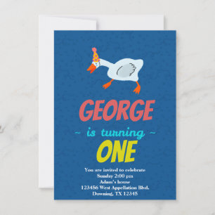 Invitación de Personalizado de pájaro con ganso in