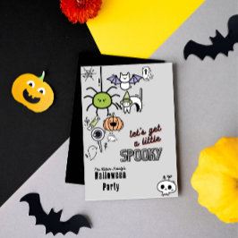Invitación de personalizado fiesta espeluznante de