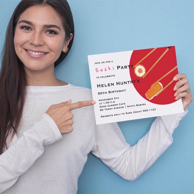 Invitación de Personalizado Fiesta sushi (Subido por el creador)