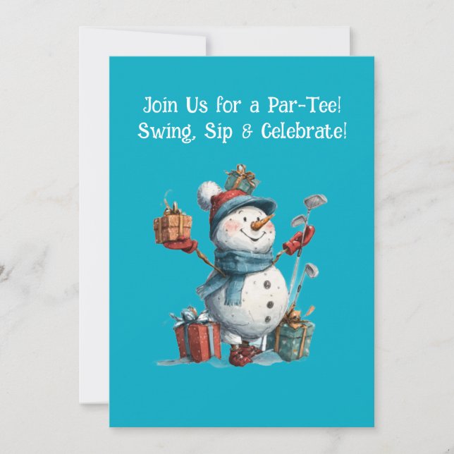 Invitación de personalizado Golf Lover (Anverso)