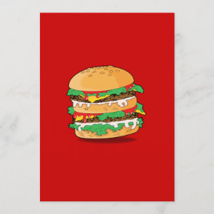 Invitación de personalizado Hamburger