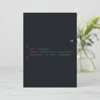 Invitación de Personalizado inspirada en código ne