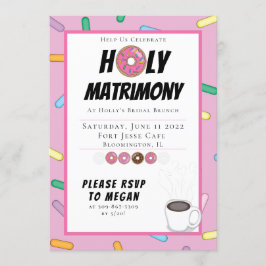 Invitación de personalizado Pink Donut Brunch