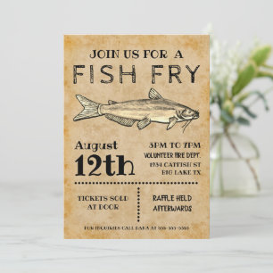 Invitación de pescado frito
