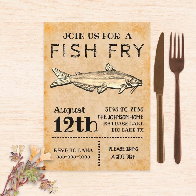 Invitación de pescado frito (Subido por el creador)