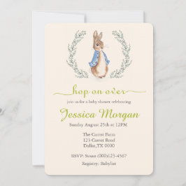 Invitación de Peter Rabbit Babyducha