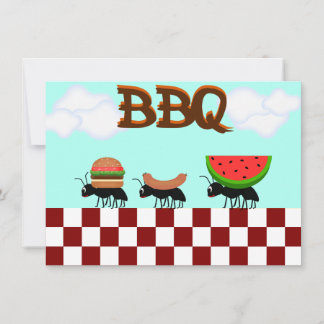 Invitación de picnic y cocina en verano para barba