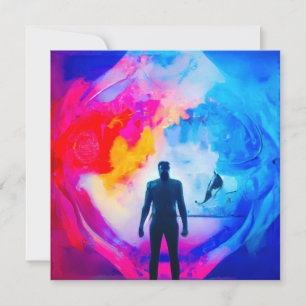 Invitación De pie en colores