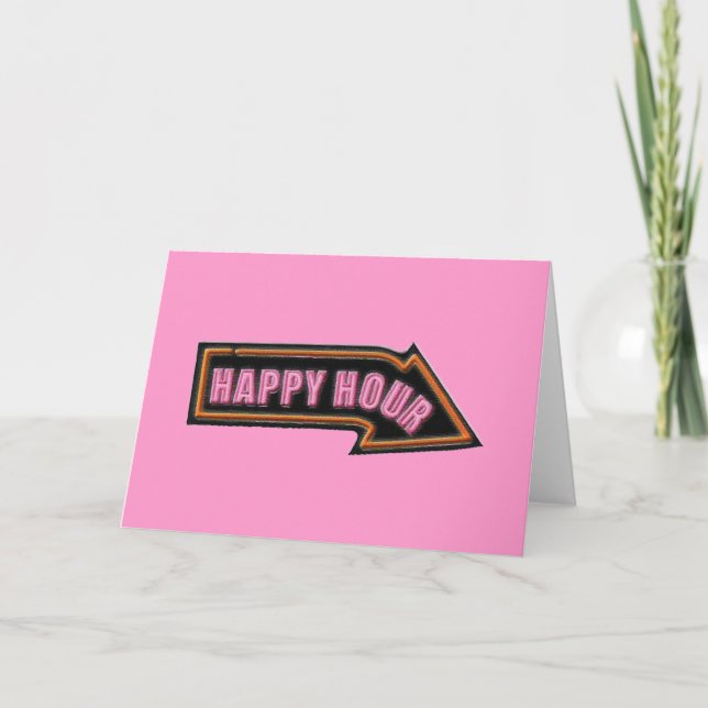 Invitación de Pink Happy Hour (Anverso)