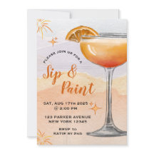 Invitación De Pintar Y Sip
