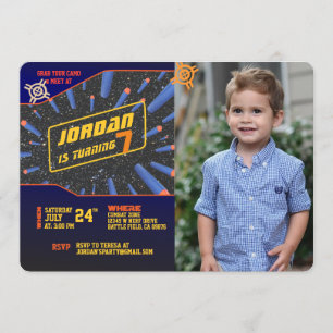 Invitación de pistola de dardos