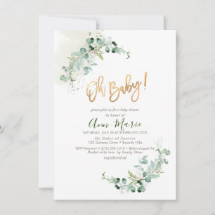 Invitación de PixDezines de baby shower de vegetac
