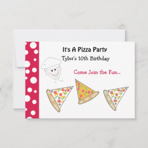 Invitación de Pizza Party