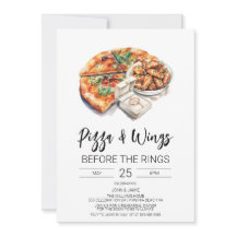 Invitación de Pizza & Wings Antes de Los Anillos