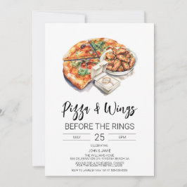Invitación de Pizza & Wings Antes de Los Anillos