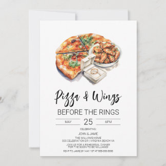 Invitación de Pizza & Wings Antes de Los Anillos
