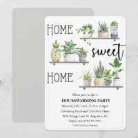 Invitación de planta para inauguración de casa Hog