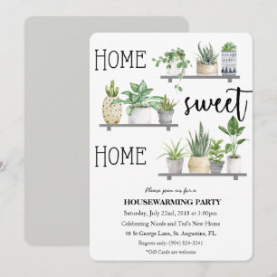 Invitación de planta para inauguración de casa Hog