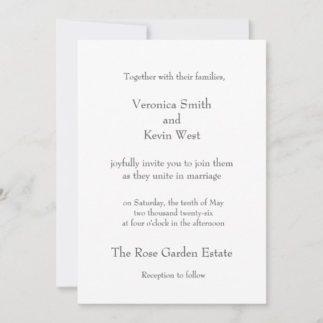 Invitación de plantilla 5 X 7 (Anverso)