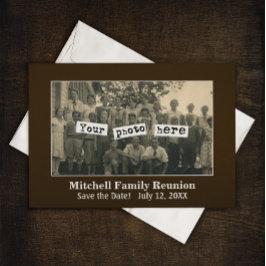 Invitación de plantilla de fotografía de reunión f