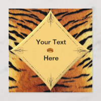 Invitación de plantilla de tigre