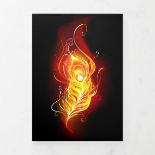 Invitación de plegado de letra triple