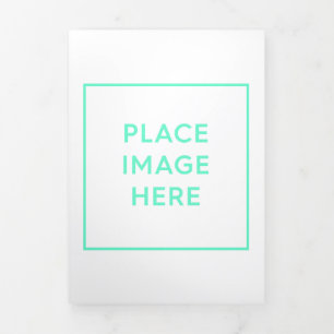 Invitación de plegado de letra triple