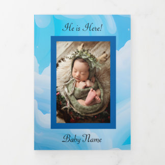 Invitación de plegado de letras triples