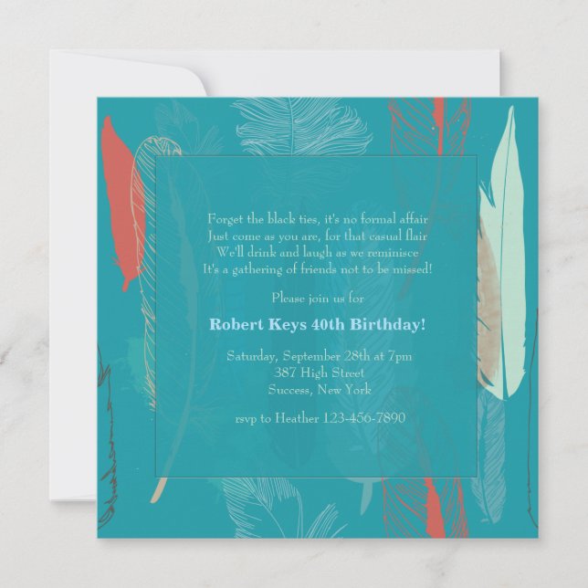 Invitación de Plumas (Anverso)