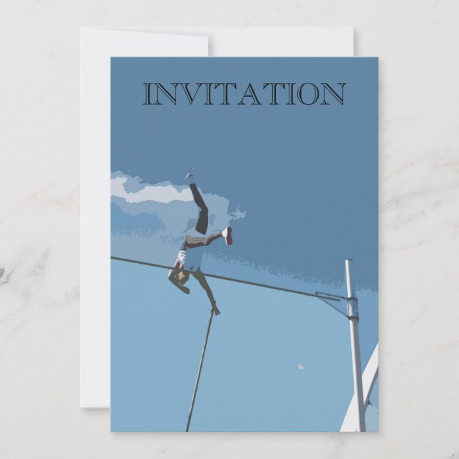 Invitación de Pole Vaulter (Anverso)