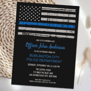 Invitación de Policía de Jubilación de la Fuerza d
