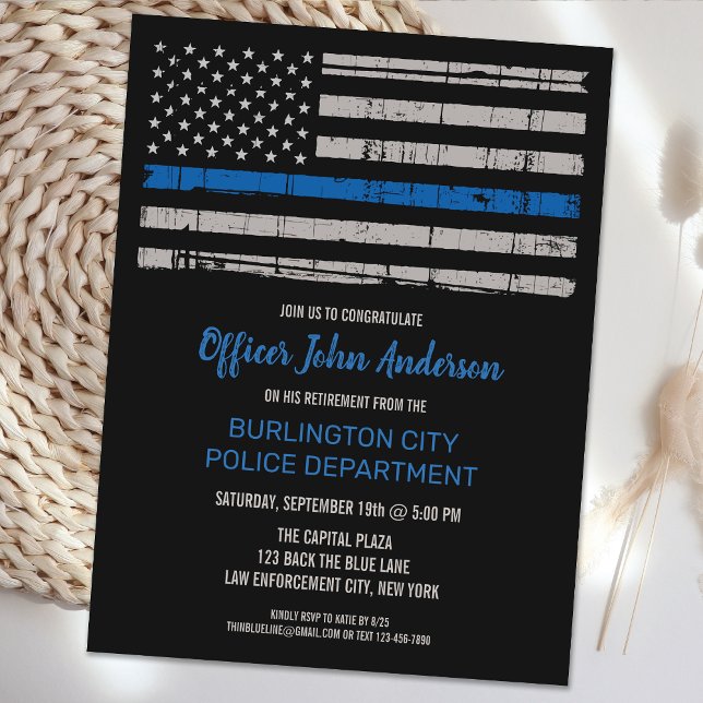 Invitación de Policía de Jubilación de la Fuerza d (Subido por el creador)