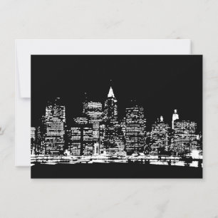 Invitación de Pop Art de la ciudad de Nueva York