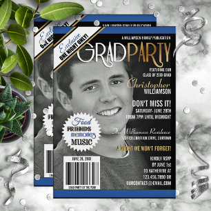 Invitación de portada de la revista Graduation Par